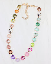 Shalimar Medium Rhinestone Necklace Light Multi