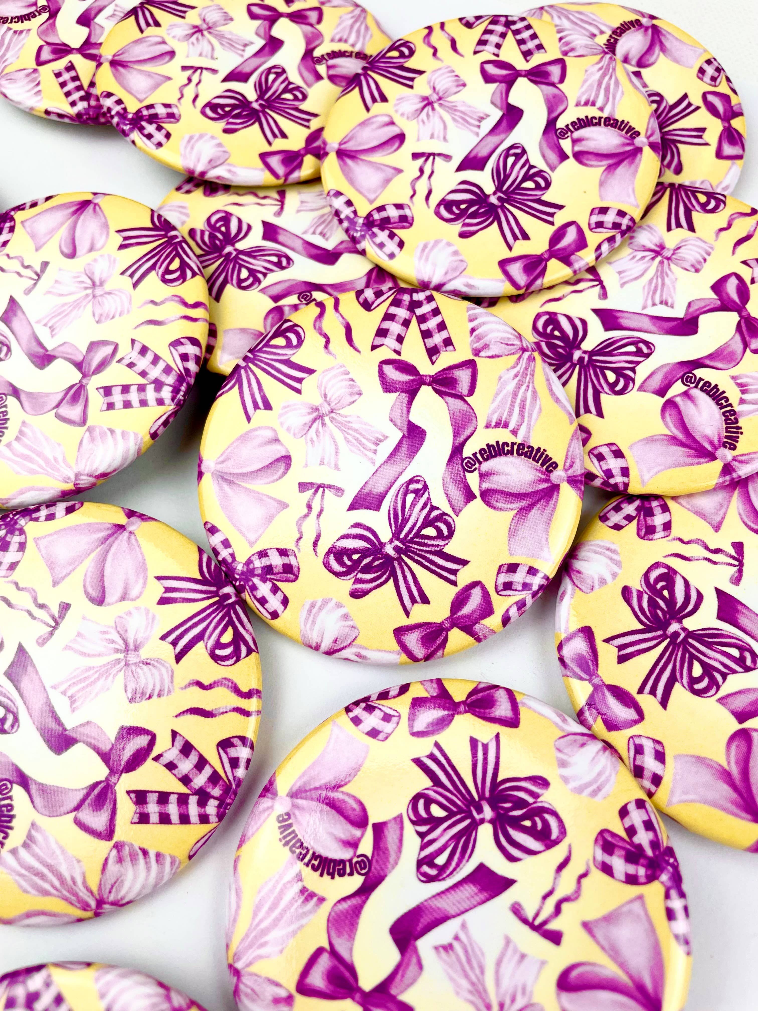 Bowland - Purple and Yellow - Game Day Button