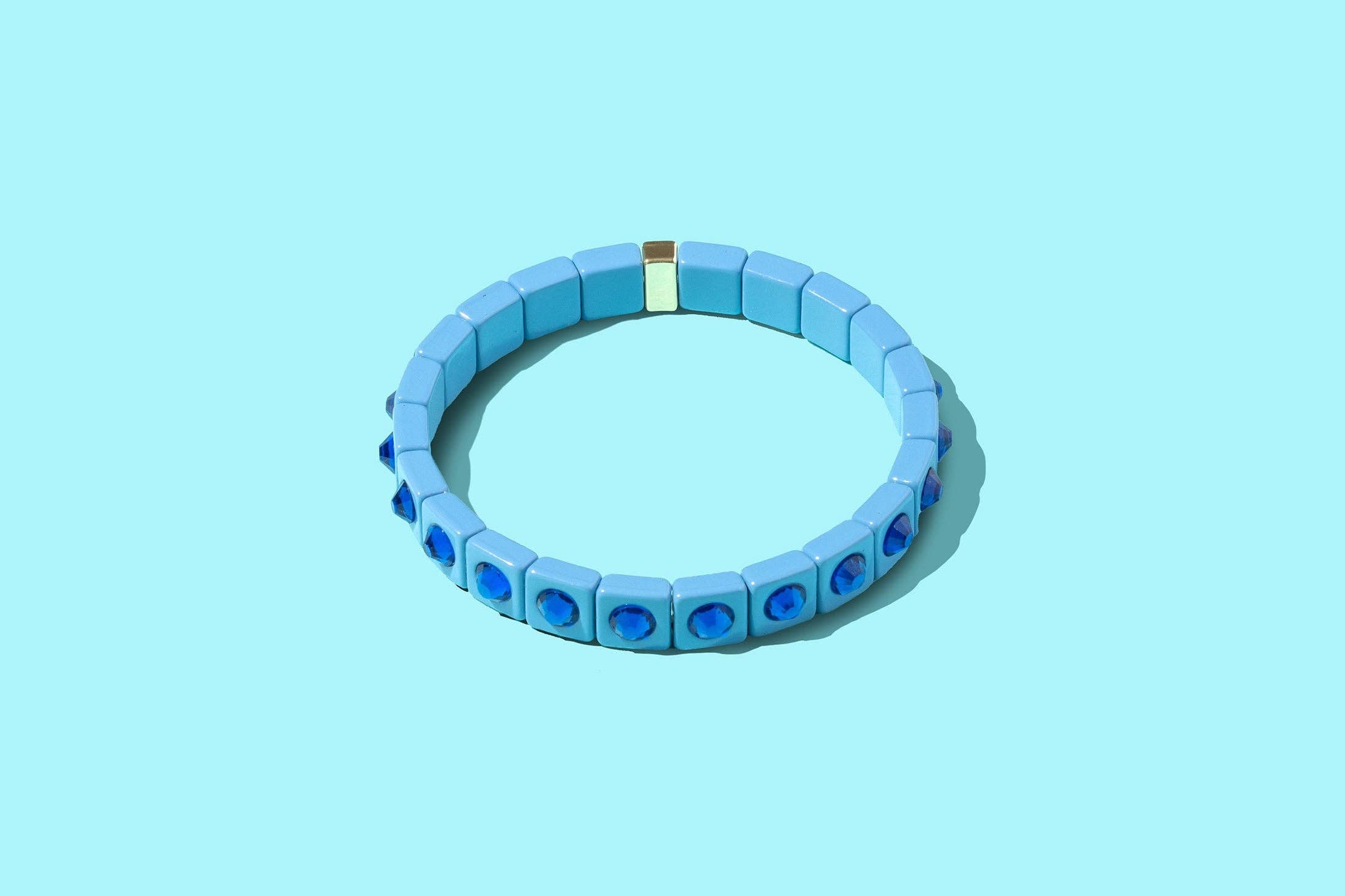 Enamel Stretch Bracelet - Small Gems - Maeve - Asst Colors
