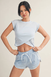 Slub Crossover Top