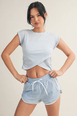 Slub Crossover Top