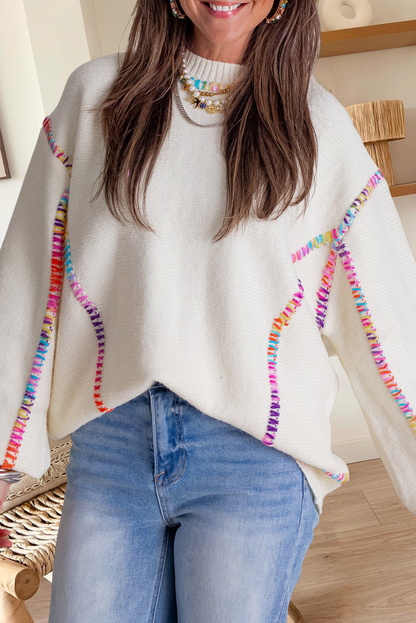 Colorblock Stitching Sweater