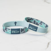 Tap To Pray® Wristband – River Rock Camo - Mint