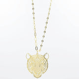 Tiger Necklace Gold