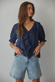 Izzy Woven Cotton Top