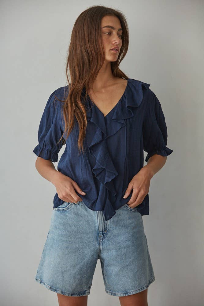 Izzy Woven Cotton Top