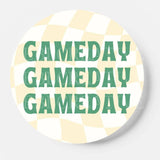 Triple Threat - Green & Yellow - Game Day Button