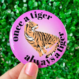 Once a Tiger - Purple - Game Day Button
