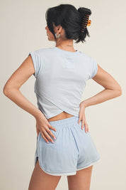 Slub Crossover Top