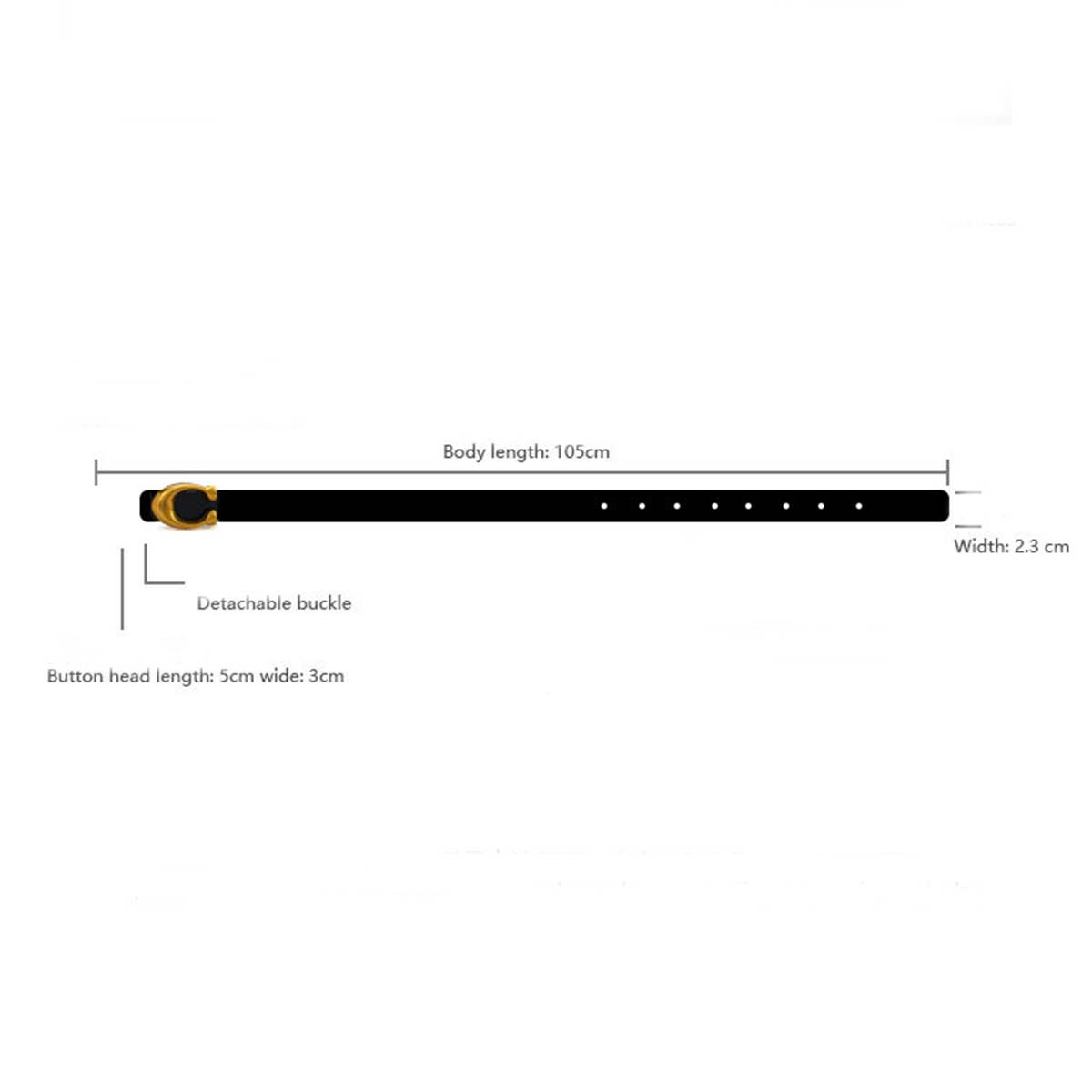 WOMEN FASHION RETRO U-BUCKLE BELT