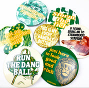 Get Up - Green & Gold - Game Day Button