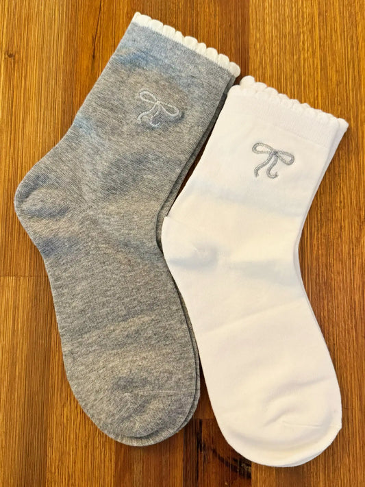 Bow Socks Set of 2