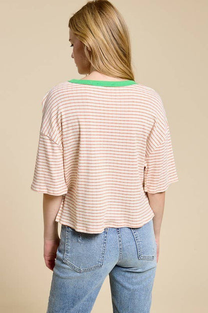 The Retro Stripe Ringer Tee