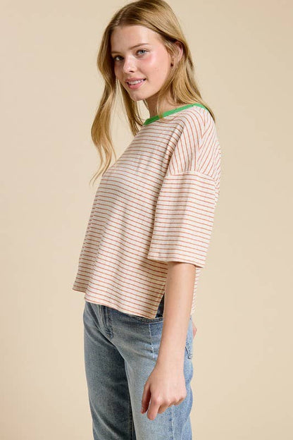 The Retro Stripe Ringer Tee