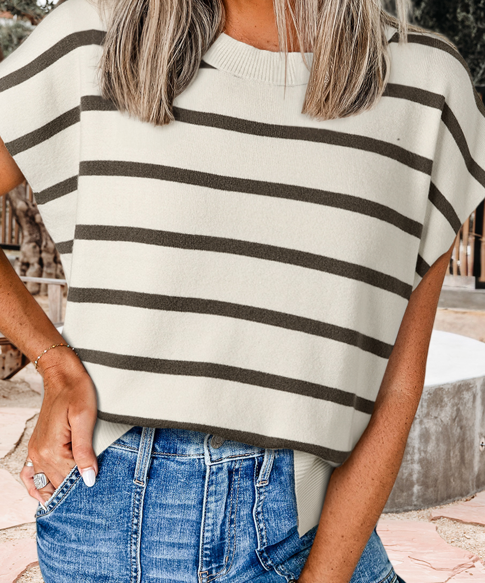 Jessie Striped Sweater Tee