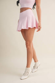 Mini Circle Skort with Bow Back Detail