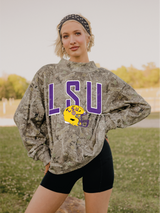 LSU Tigers Mock Neck Sweatshirt