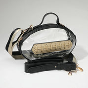 Gameday Football Shaped Transparent Crossbody Bag