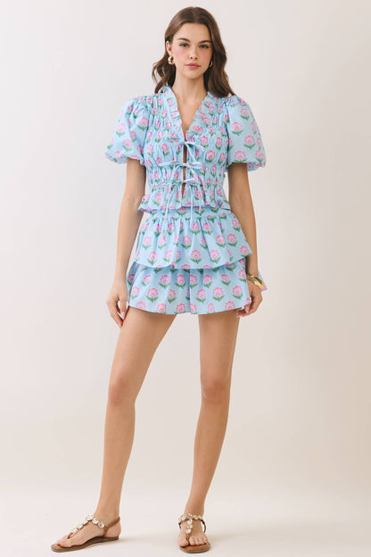 Shelby Ruffle Trim Top