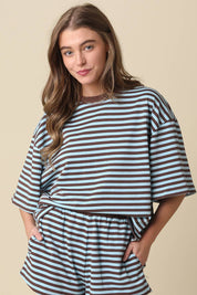 Lena Striped Relaxed Set
