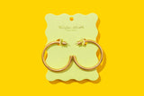 Hoop Earrings - Large - Gold-Plated - Terry
