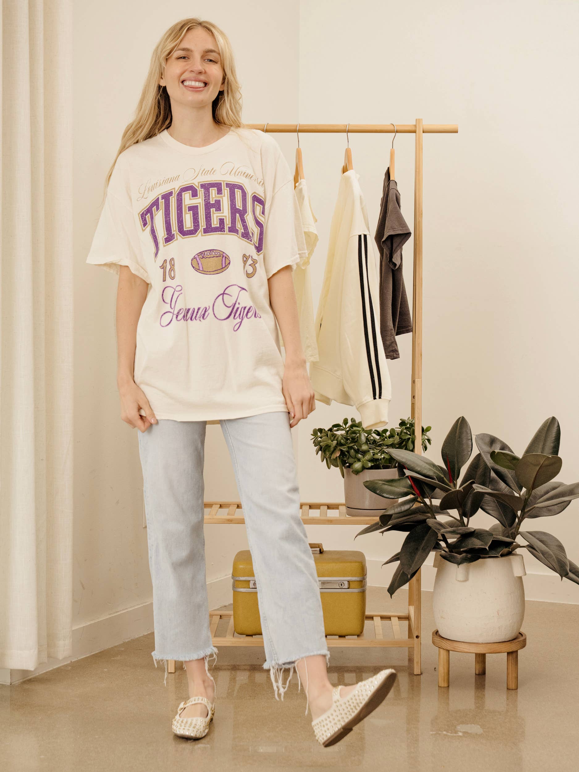 Geaux LSU Tigers Thrifted Tee