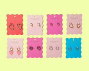 Huggie Earrings - Gold-Plated Hearts - Josephine