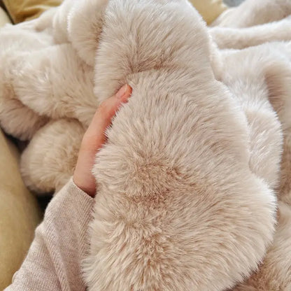 Luxury Rabbit Plush Blanket
