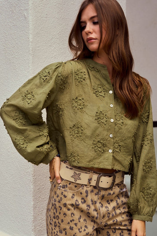 Kate Wooven Lace Top