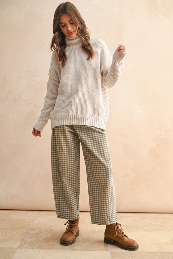 Chenille High Neck Sweater