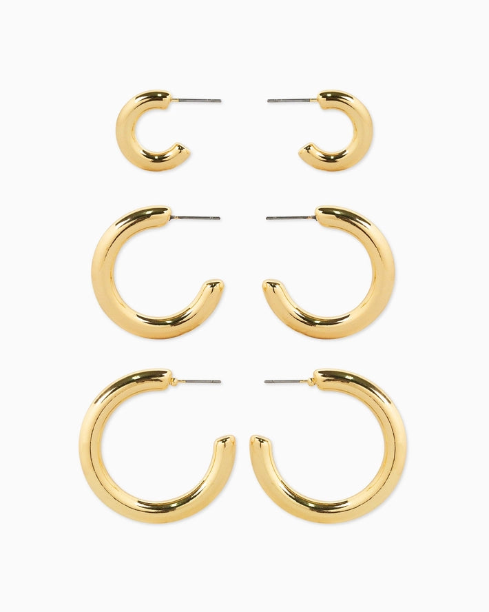 Lightweight Hoop Earring Set