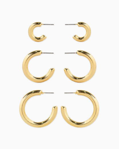 Lightweight Hoop Earring Set
