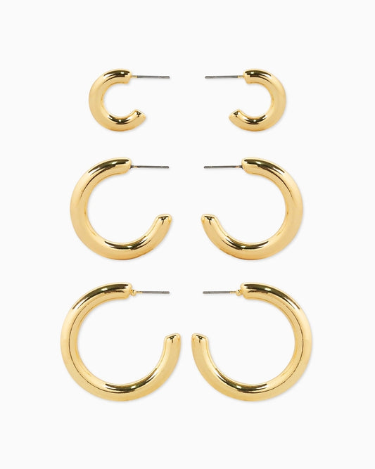 Lightweight Hoop Earring Set