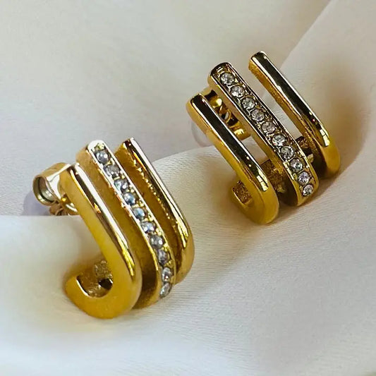 Sadie Triple Strand Earring