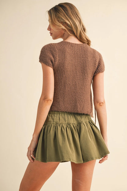 Dorothy Open Front Knit Top