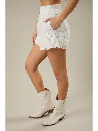 Lace Trim Shorts