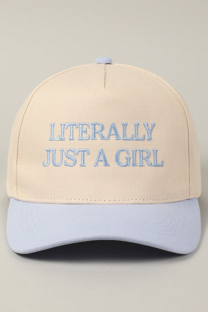 Literally Just A Girl Baseball Cap