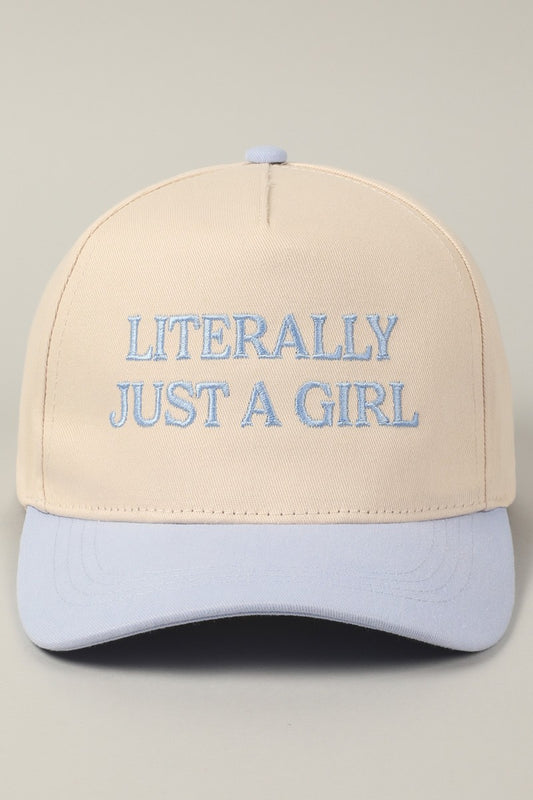 Literally Just A Girl Baseball Cap