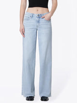 Mid Rise Wide Leg Jean