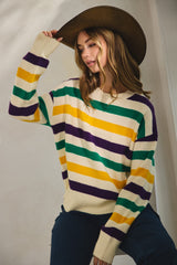 Mardi Gras Sweater