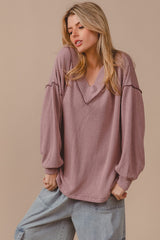 Stone V Neck Top