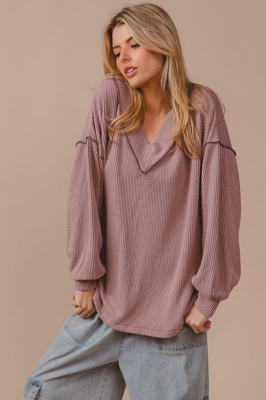Stone V Neck Top