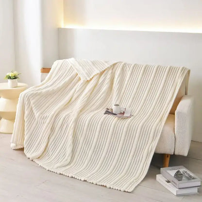 Flunnel Plush Throw Blanket