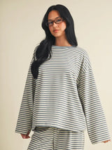 Striped Soft Oversized Top