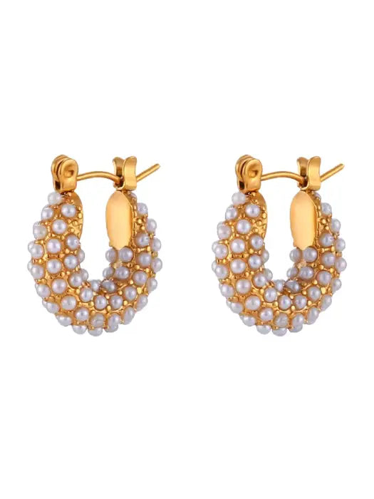 Nina Chunky Pearl Earring