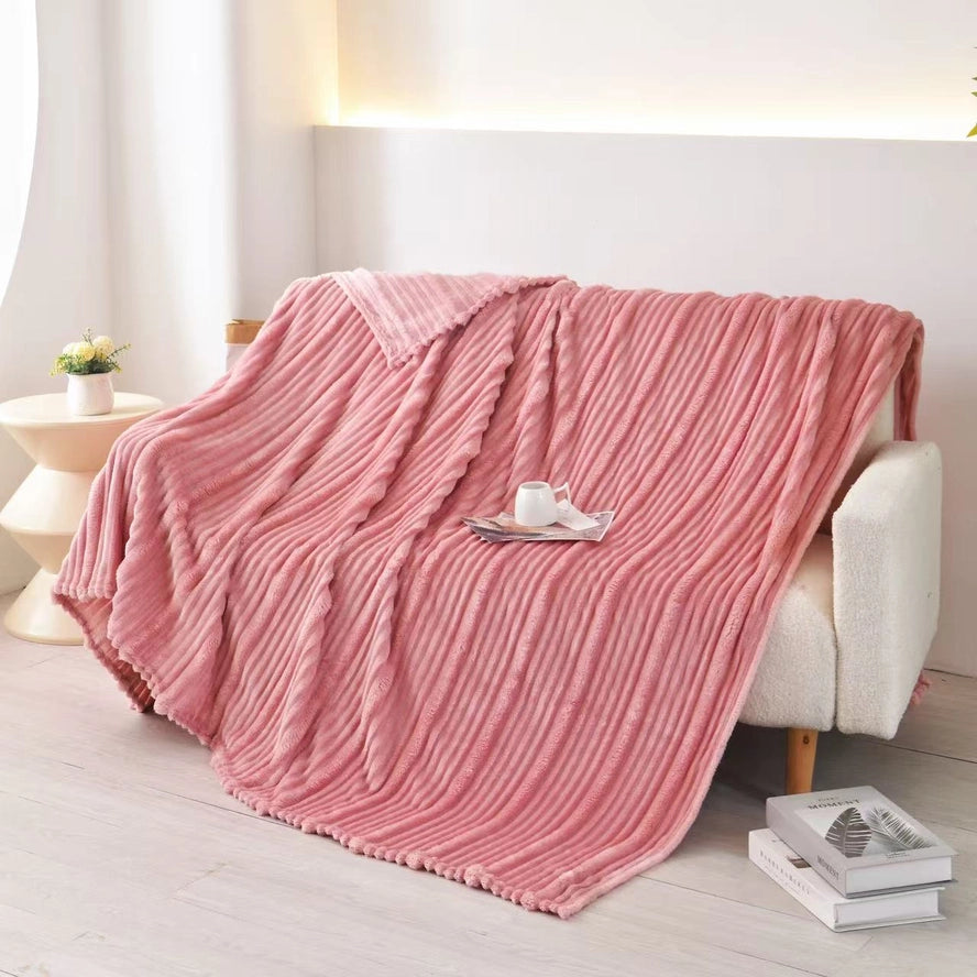 Flunnel Plush Throw Blanket
