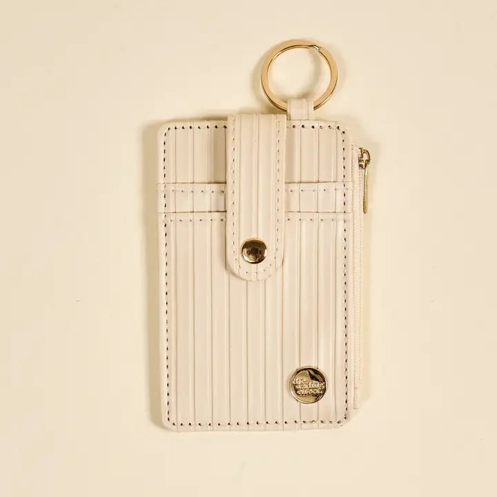 Ripple Ridge Keychain Wallet