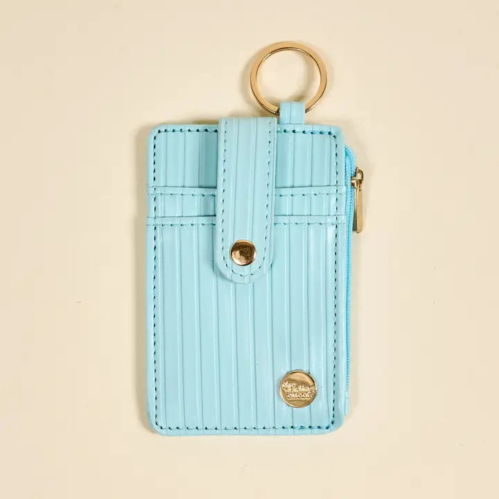 Ripple Ridge Keychain Wallet