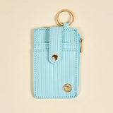 Ripple Ridge Keychain Wallet