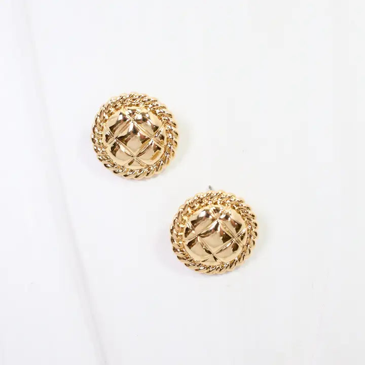 Textured Stud Earring